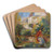 La Terrasse Cagnes by Pierre-Auguste Renoir Art Drink Coaster set