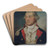 Joseph Howell, Jr. by Charles Peale Polk Art Drink Coaster set Joseph Howell, Jr. by Charles Peale Polk Art Drink Coaster set