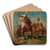 Le dressage des jeunes faucons by Henri milien Rousseau Art Drink Coaster set Le dressage des jeunes faucons by Henri milien Rousseau Art Drink Coaster set