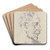 The Painter James Ensor by Arno Stern Art Drink Coaster set