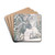 Winter landscape by Pekka Halonen Drink Coasters - set of 4