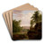 View toward the Hudson River by Thomas Doughty Art Drink Coaster set