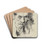 Selbstbildnis by Lovis Corinth Drink Coasters - set of 4