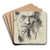 Selbstbildnis by Lovis Corinth Art Drink Coaster set