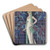 Des robes dans la nuit ; Robe du soir, de Worth by George Barbier Art Drink Coaster set