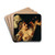 An allegory of the sense of sight by Pseudo Caroselli Drink Coasters - set of 4