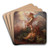 The Angel Binding Satan by Philip James de Loutherbourg Art Drink Coaster set The Angel Binding Satan by Philip James de Loutherbourg Art Drink Coaster set
