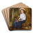 Rast im Wald by Anton Heinrich Dieffenbach Art Drink Coaster set