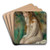 Young Girl Bathing by Pierre-Auguste Renoir Art Drink Coaster set