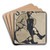 S is for Sportsman. From; an Alphabet by William Nicholson Art Drink Coaster set