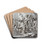 Baptism of Christ in the Jordan by Giovanni Domenico Tiepolo Drink Coasters - set of 4