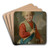 Portrait of a Prince by Louis de Silvestre Art Drink Coaster set Portrait of a Prince by Louis de Silvestre Art Drink Coaster set