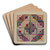 Silk Patchwork for Pillow by Edith Magnette Art Drink Coaster set