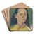 Portait of a Woman by Arnold Peter Weisz-Kubnan Art Drink Coaster set