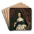 Portrait of the Countess of Goldstein by Jacob Van Loo Art Drink Coaster set