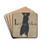 L is for Lady. From; an Alphabet by William Nicholson Drink Coasters - set of 4 L is for Lady. From; an Alphabet by William Nicholson Drink Coasters - set of 4