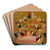 Dormition of the Virgin by Master of the Cini Madonna Art Drink Coaster set