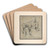 Study for a Figure of Saint Joseph by Bartolomeo Schedoni Art Drink Coaster set