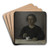 Ida Hammershi, the Artist's Wife, with a Teacup by Vilhelm Hammershi Art Drink Coaster set