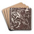 Abstracte compositie by Erich Wichmann Art Drink Coaster set