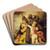 The Temptation of Saint Anthony by Paul Delaroche Art Drink Coaster set