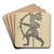 Weather Vane (Indian) by Rollington Campbell Art Drink Coaster set Weather Vane (Indian) by Rollington Campbell Art Drink Coaster set