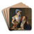The Cartographer Professor Josef Jttner and His Wife by Ferdinand Georg Waldmller Art Drink Coaster set