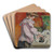 La Repasseuse by Louis Valtat Art Drink Coaster set La Repasseuse by Louis Valtat Art Drink Coaster set