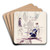 Naiset ulkosalla, luonnos by Magnus Enckell Art Drink Coaster set