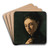 Portrait of a Spanish woman by Pericles Pantazis Art Drink Coaster set