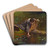 Gathering Lilies by Eastman Johnson Art Drink Coaster set