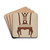 Chair by John Garay Drink Coasters - set of 4