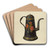 Toleware Coffee Pot by Charles Henning Art Drink Coaster set