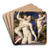 Venus, Cupid, Folly and Time by Agnolo Bronzino Art Drink Coaster set
