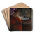 At the window by Alvar Cawn Art Drink Coaster set At the window by Alvar Cawn Art Drink Coaster set