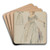 Dress by Lillian Causey Art Drink Coaster set