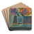 Nature morte, fleurs dans un verre by Meijer Isac de Haan Art Drink Coaster set Nature morte, fleurs dans un verre by Meijer Isac de Haan Art Drink Coaster set