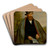 Portrait of a Revolutionary from 1848 by Vojtech Klimkovi Art Drink Coaster set Portrait of a Revolutionary from 1848 by Vojtech Klimkovi Art Drink Coaster set