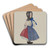 Doll - Mollie Bentley by Josephine C. Romano Art Drink Coaster set Doll - Mollie Bentley by Josephine C. Romano Art Drink Coaster set