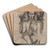 Naakte man die een fluit bespeelt by Lodewijk Schelfhout Art Drink Coaster set Naakte man die een fluit bespeelt by Lodewijk Schelfhout Art Drink Coaster set