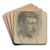 Self-portrait by Wilhelm Altheim Art Drink Coaster set