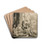 Abraham Entertaining the Angels by Rembrandt van Rijn Drink Coasters - set of 4