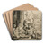 Abraham Entertaining the Angels by Rembrandt van Rijn Art Drink Coaster set