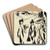 Drei Spaziergnger in einer Gebirgslandschaft by Ernst Ludwig Kirchner Art Drink Coaster set