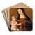 Madonna And Child by Antoniazzo Romano Art Drink Coaster set
