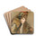 Lady In A Feather Hat by Paul Csar Helleu Drink Coasters - set of 4