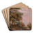 Landscape with Trees and a Figure by Thomas Churchyard Art Drink Coaster set