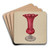 Vase by John Tarantino Art Drink Coaster set