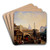 Le march Saint-Martin by Jean Baptiste Lecoeur Art Drink Coaster set
