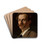 Portrait of Franciszek Krudowski, painter by Jan Styka Drink Coasters - set of 4